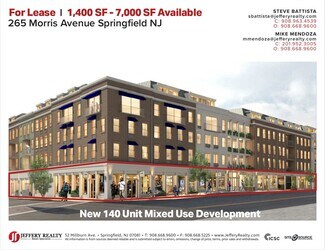 Plus de détails pour 265 Morris Ave, Springfield, NJ - Bureau/Local commercial à louer