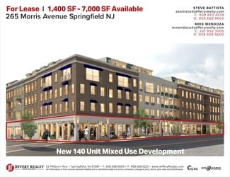 Plus de détails pour 265 Morris Ave, Springfield, NJ - Bureau/Local commercial à louer