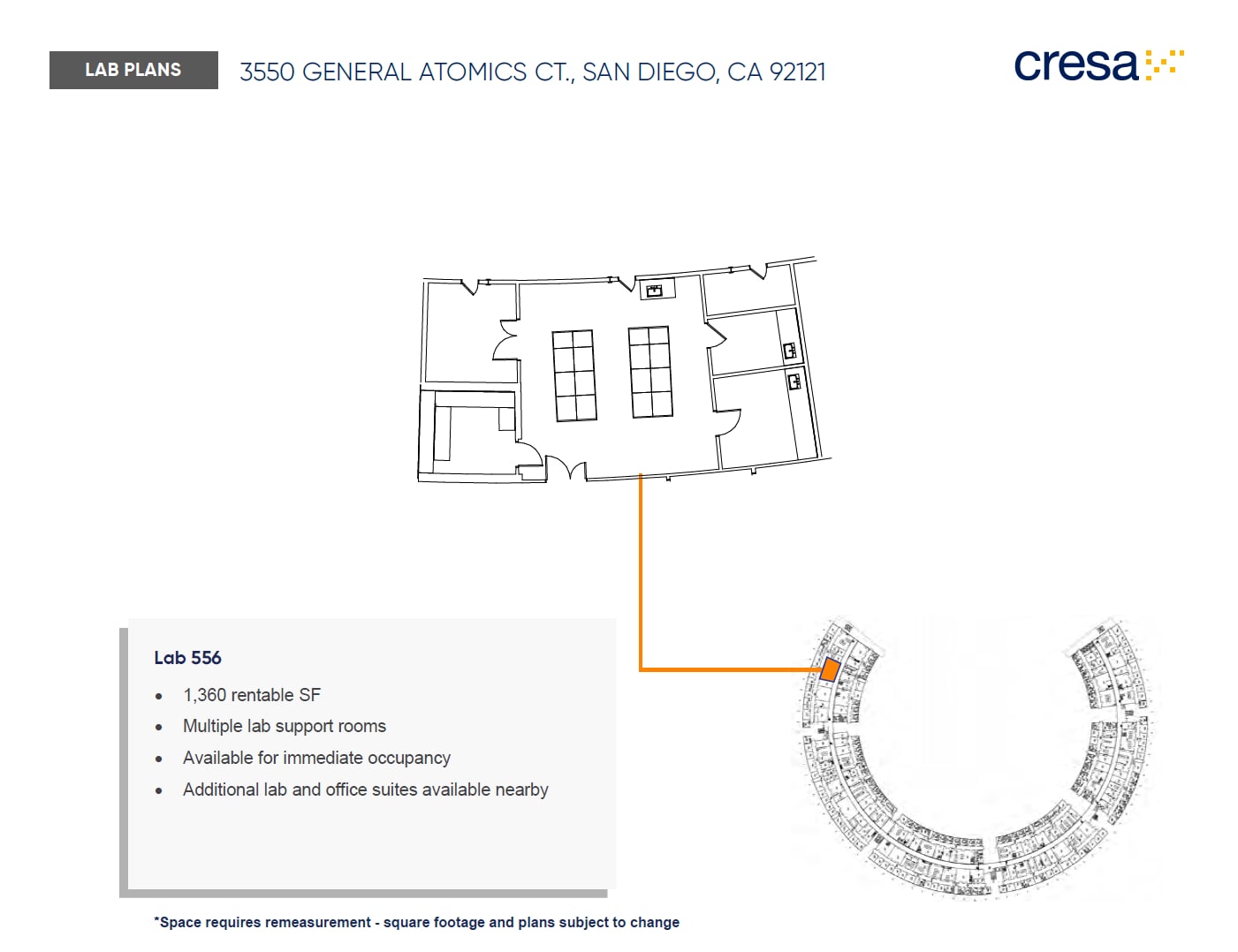 3550 General Atomics Ct, San Diego, CA à louer Plan d’étage– Image 1 sur 1