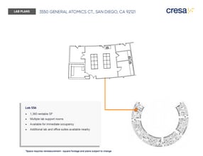 3550 General Atomics Ct, San Diego, CA à louer Plan d’étage– Image 1 sur 1