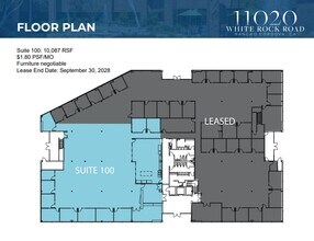 11020 White Rock Rd, Rancho Cordova, CA à louer Plan d’étage– Image 1 sur 1