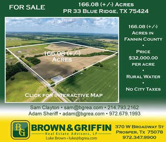 Plus de détails pour 201 Private Road 33, Blue Ridge, TX - Terrain à vendre