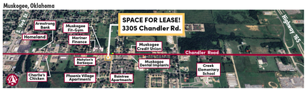 3305 Chandler Rd, Muskogee, OK - VUE AÉRIENNE  vue de carte - Image1