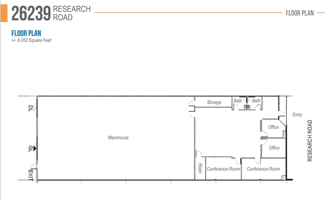 26235-26269 Research Rd, Hayward, CA à louer Plan d’étage– Image 1 sur 6