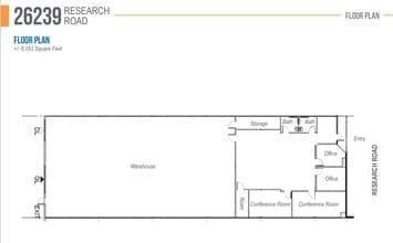 26235-26269 Research Rd, Hayward, CA à louer Plan d’étage– Image 1 sur 6