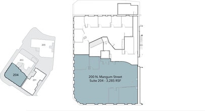200-208 N Mangum St, Durham, NC à louer Plan d’étage– Image 1 sur 1