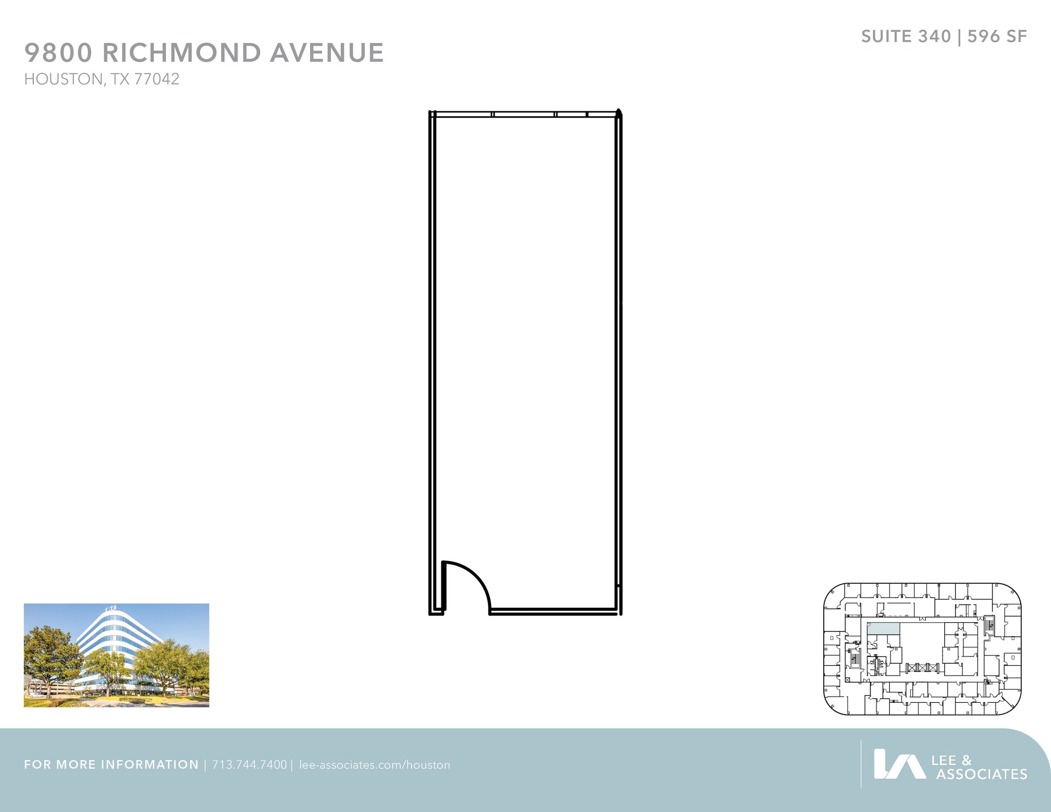 9800 Richmond Ave, Houston, TX à louer Plan d’étage– Image 1 sur 2