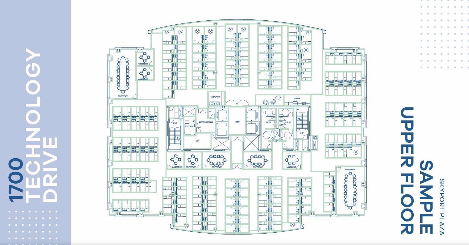 1700 Technology Dr, San Jose, CA à louer Plan d’étage– Image 1 sur 1