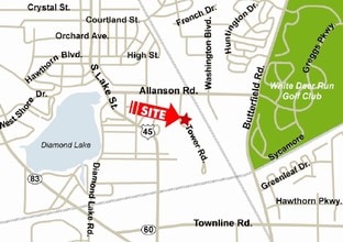 888 Tower Rd, Mundelein, IL - Vue aérienne  vue de carte