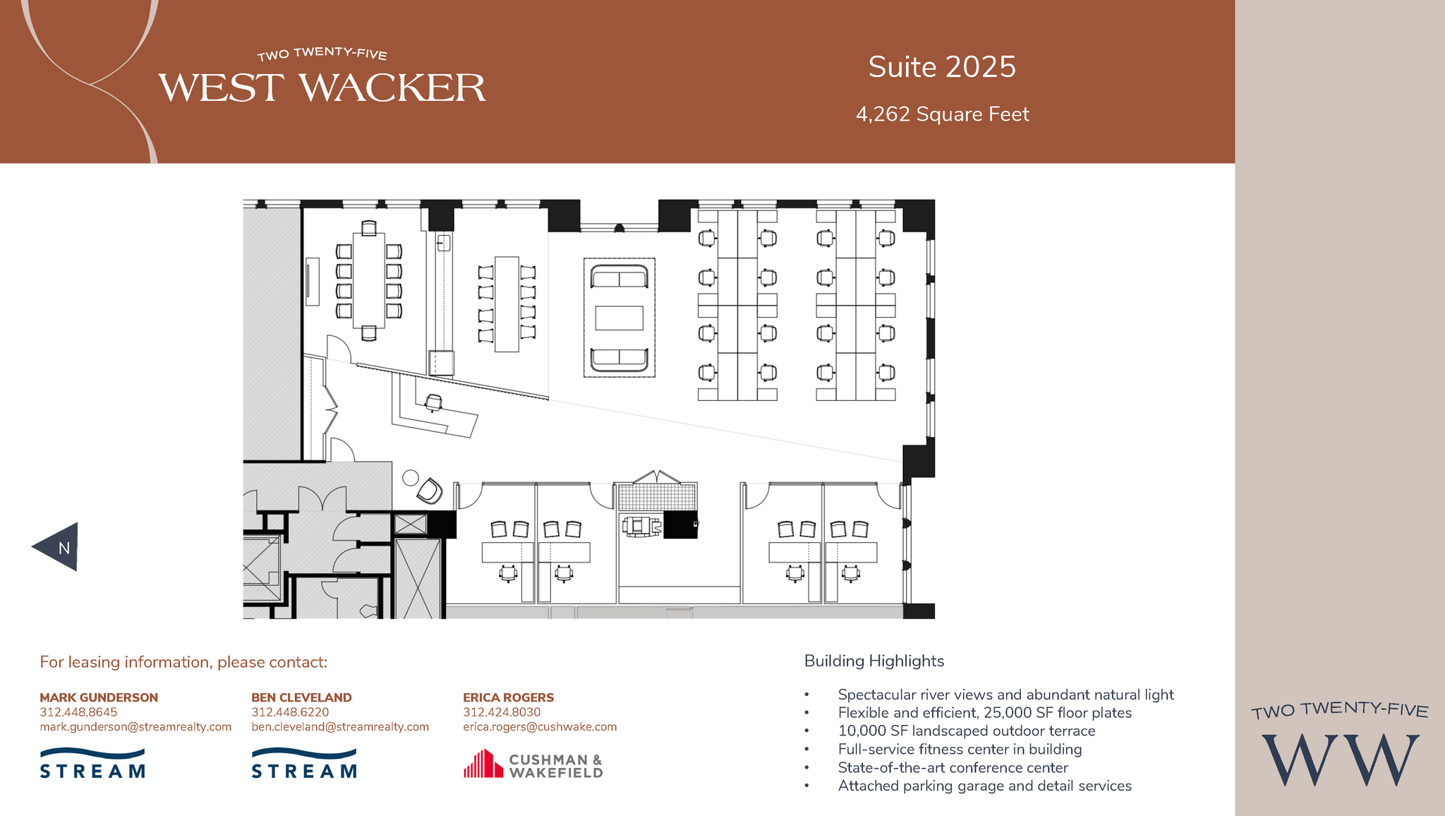 225 W Wacker Dr, Chicago, IL à louer Plan d’étage– Image 1 sur 1