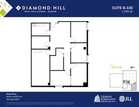 2490 W 26th Ave, Denver, CO à louer Plan d’étage– Image 1 sur 2