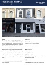 305 Brompton Rd, Londres à louer Plan de site– Image 1 sur 1