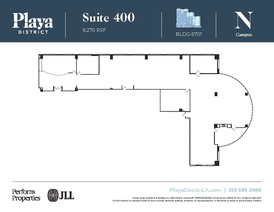 6100 Center Dr, Los Angeles, CA à louer Plan d’étage– Image 1 sur 1