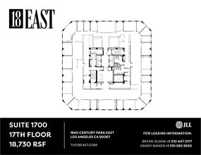 1840 Century Park E, Los Angeles, CA à louer Plan d’étage– Image 1 sur 1