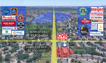 16703 S Harlem Ave, Tinley Park, IL - VUE AÉRIENNE  vue de carte