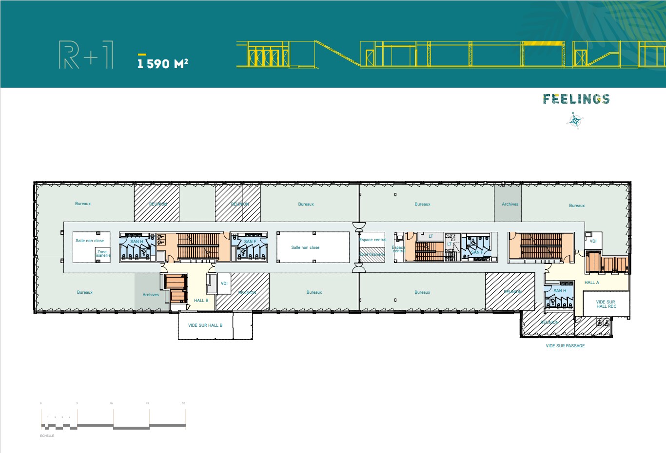 Bureau dans Bagneux à louer Plan d’étage– Image 1 sur 1