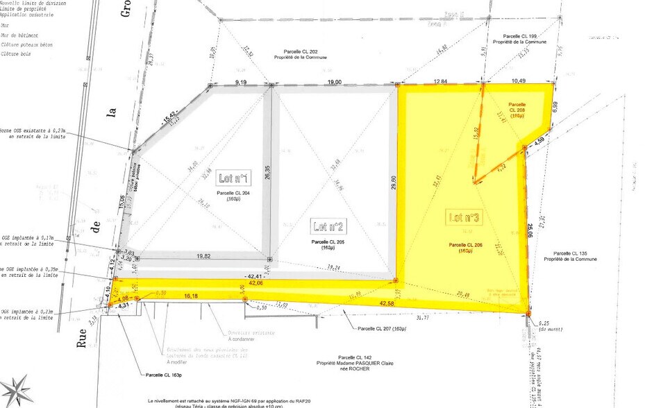 Terrain dans Naintré à vendre - Plan de site – Image 2 sur 2