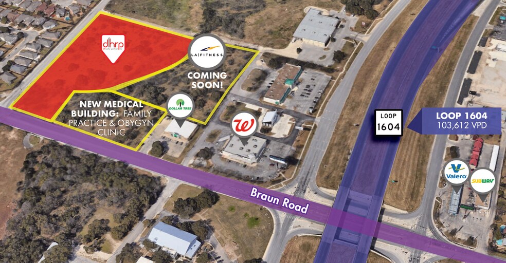 Braun Rd, Helotes, TX à vendre - Aérien – Image 1 sur 4