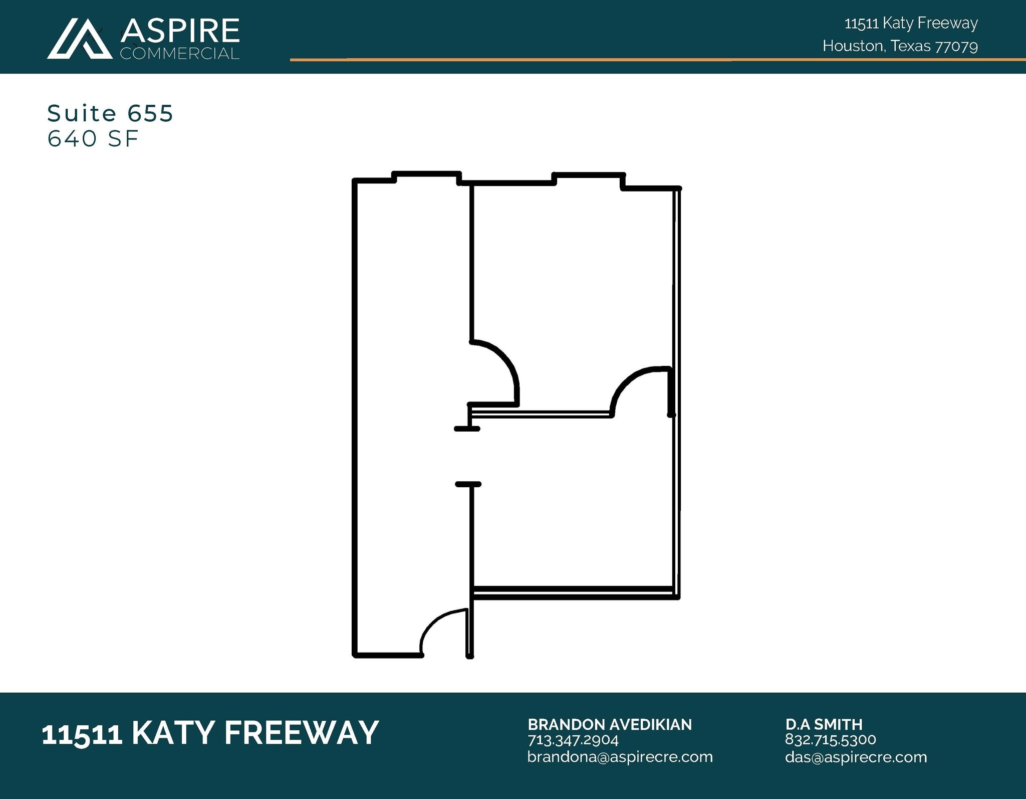 11511 Katy Fwy, Houston, TX à louer Plan d’étage– Image 1 sur 1