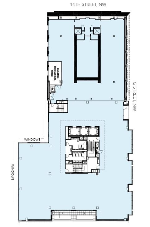 699 14th St NW, Washington, DC à louer Plan d’étage– Image 1 sur 1