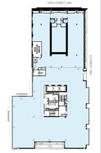 699 14th St NW, Washington, DC à louer Plan d’étage– Image 1 sur 1