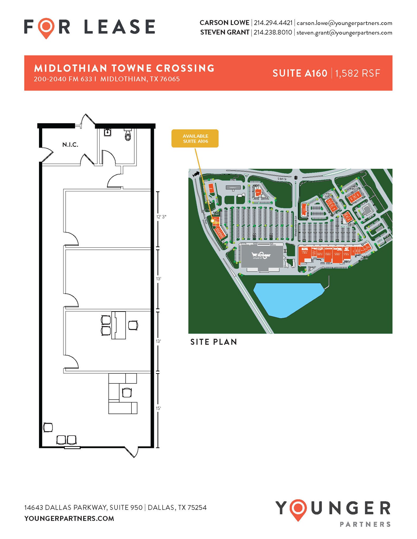 Hwy 287 & FM 663, Midlothian, TX à louer Plan d’étage– Image 1 sur 2
