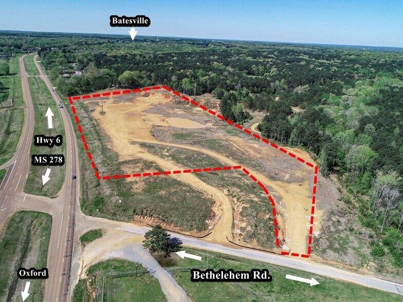 20731 Highway 6 E, Batesville, MS à vendre - Aérien – Image 2 sur 24