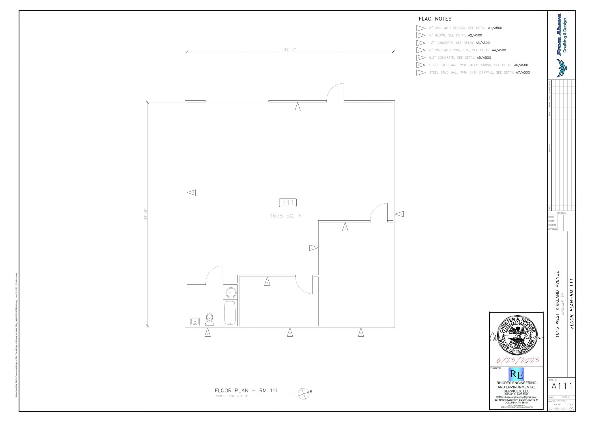 1015 W Kirkland Ave, Nashville, TN à louer Plan de site– Image 1 sur 1