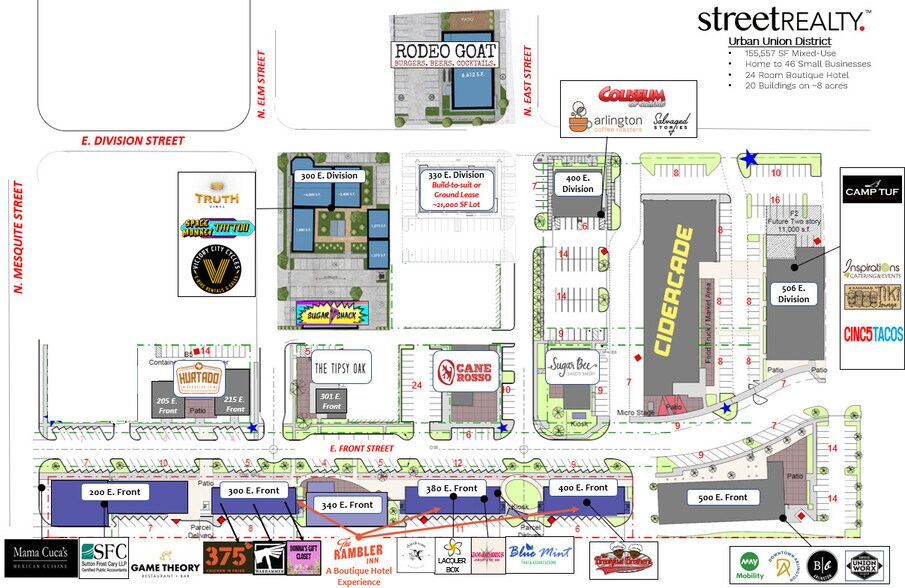 300-400 E Front St, Arlington, TX à louer - Plan de site – Image 3 sur 3