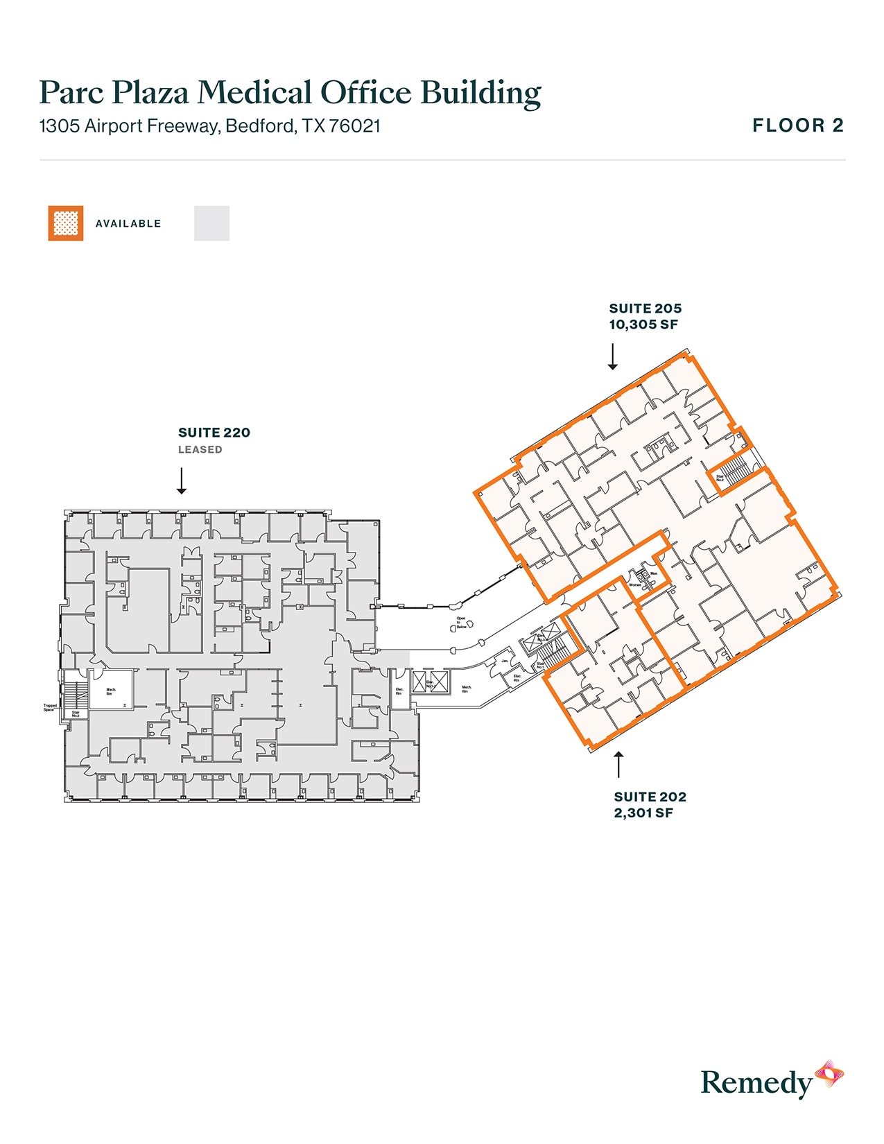 1305 Airport Fwy, Bedford, TX à louer Plan d’étage– Image 1 sur 1