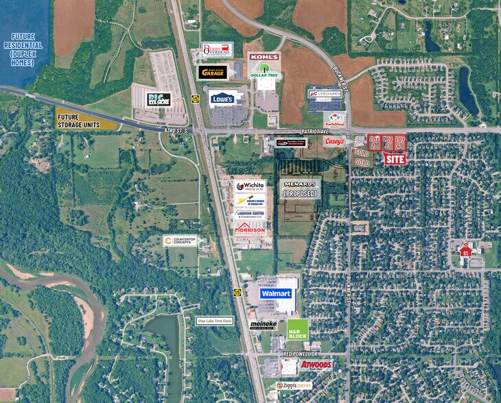Buckner & Patriot - East & South Of SE Corner, Derby, KS à vendre - Aérien – Image 2 sur 3