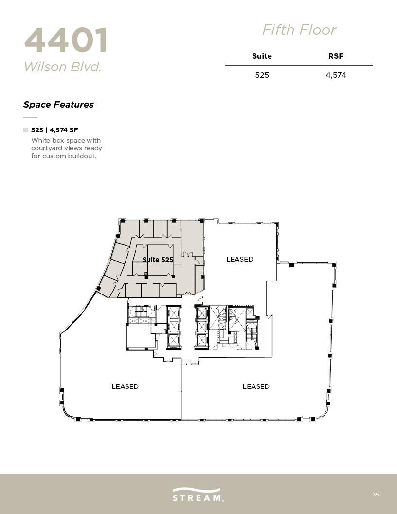 4401 Wilson Blvd, Arlington, VA à louer Plan d’étage– Image 1 sur 1