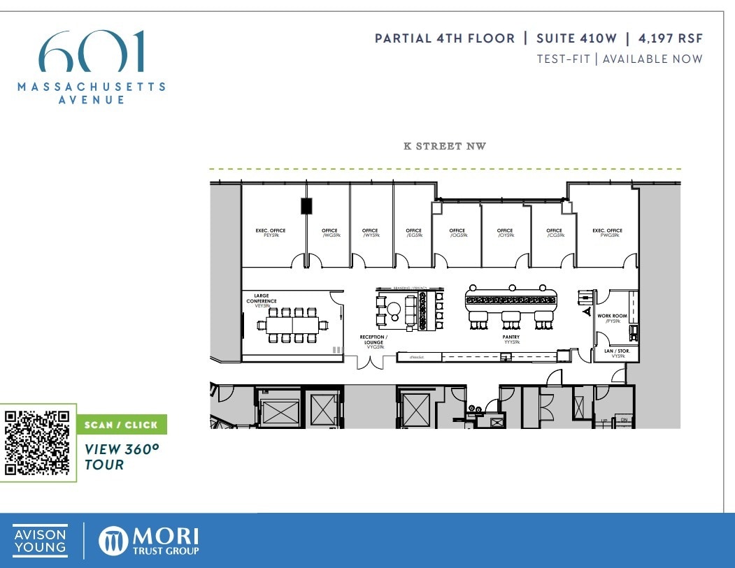 601 Massachusetts Ave NW, Washington, DC à louer Plan d’étage– Image 1 sur 1