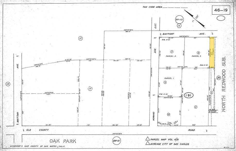 1390 Bayport Ave, San Carlos, CA à vendre - Plan cadastral – Image 3 sur 3
