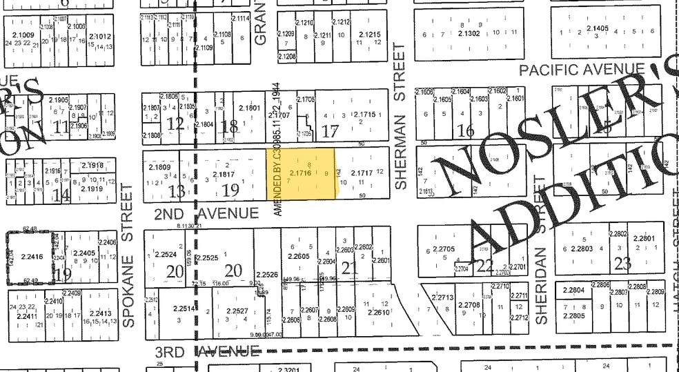 407 E 2nd Ave, Spokane, WA à louer - Plan cadastral – Image 2 sur 20