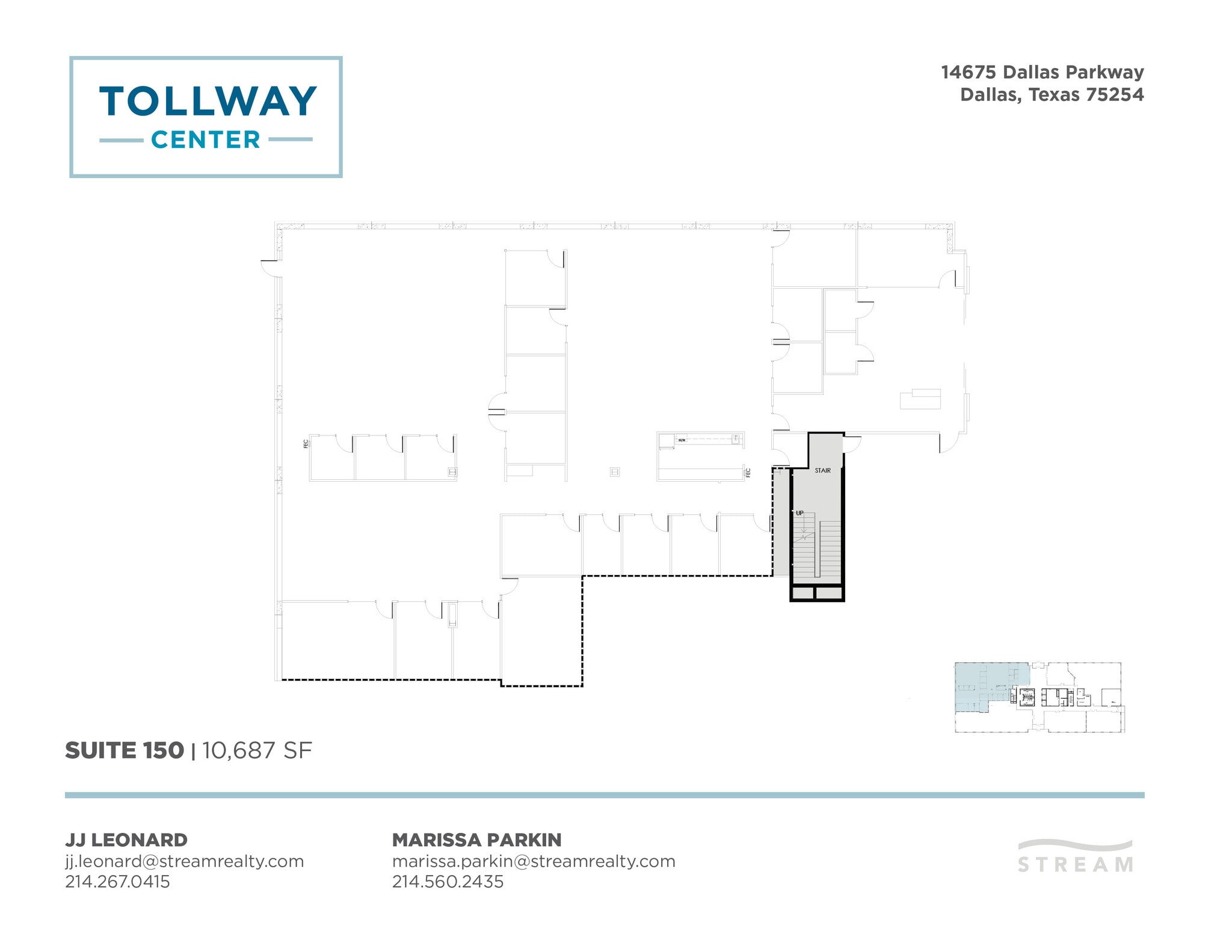 14675 Dallas Pky, Dallas, TX à louer Plan d’étage– Image 1 sur 1