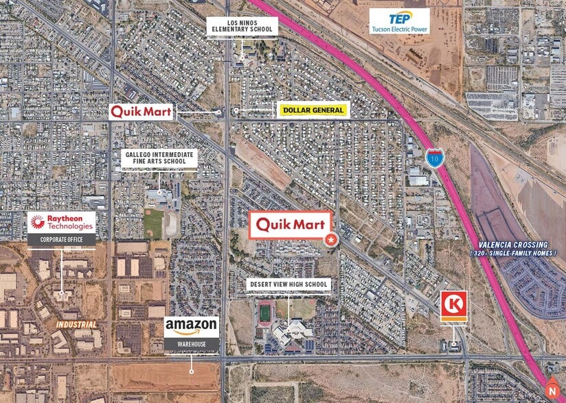 4280 E Benson Hwy, Tucson, AZ à vendre - Aérien – Image 2 sur 5