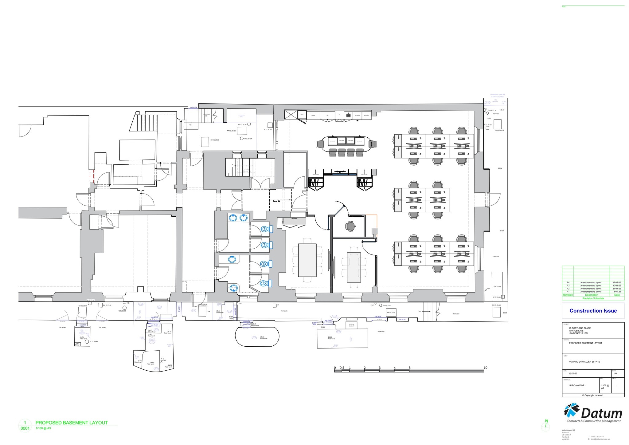 1-3 Portland Pl, Londres à louer Plan de site– Image 1 sur 9