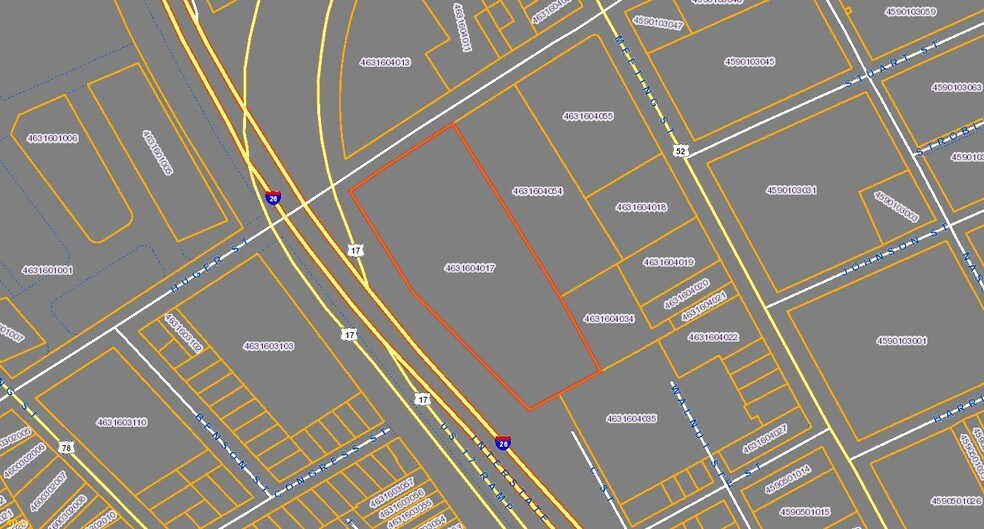 289 Huger St, Charleston, SC à louer - Plan cadastral – Image 2 sur 4
