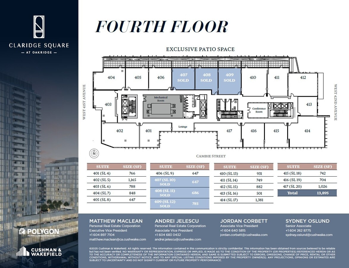 5740 Cambie St, Vancouver, BC V5Z 3A6 - Lot 401 - - Plan d’étage - Image 1 of 3