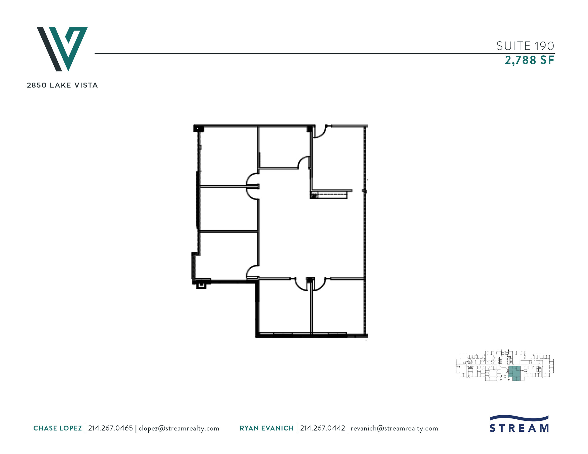 2850 Lake Vista Dr, Lewisville, TX à louer Plan d’étage– Image 1 sur 1