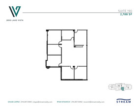 2850 Lake Vista Dr, Lewisville, TX à louer Plan d’étage– Image 1 sur 1