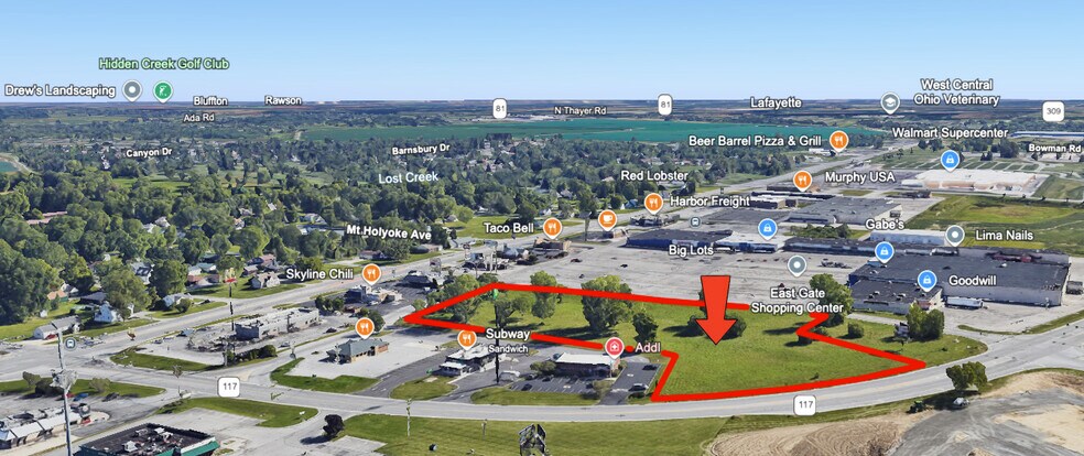 SR-309 & SR-117, Lima, OH à louer - Aérien – Image 2 sur 7