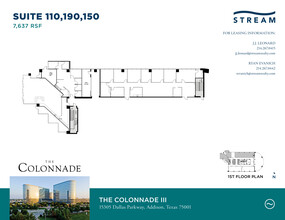 15301 N Dallas Pky, Addison, TX à louer Plan d’étage– Image 2 sur 2