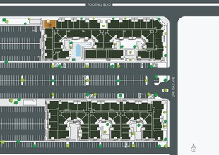 14817 Foothill Blvd, Fontana, CA à louer Plan de site– Image 2 sur 2