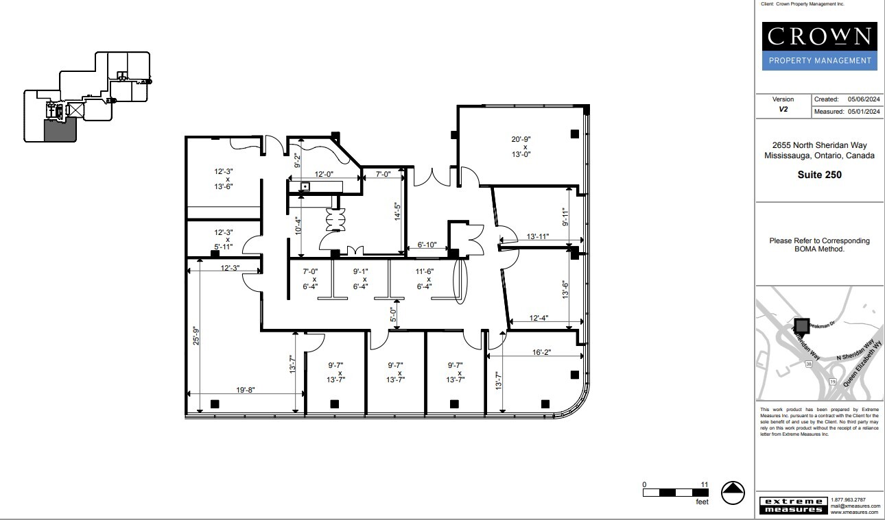 2655 N Sheridan Way, Mississauga, ON à louer Plan d’étage– Image 1 sur 1