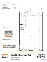 10631 Harwin Dr, Houston, TX à louer Plan d’étage– Image 1 sur 1