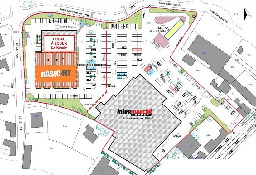 Local commercial dans SAINT-MAIXENT-L'ECOLE à louer - Plan de site – Image 1 sur 2