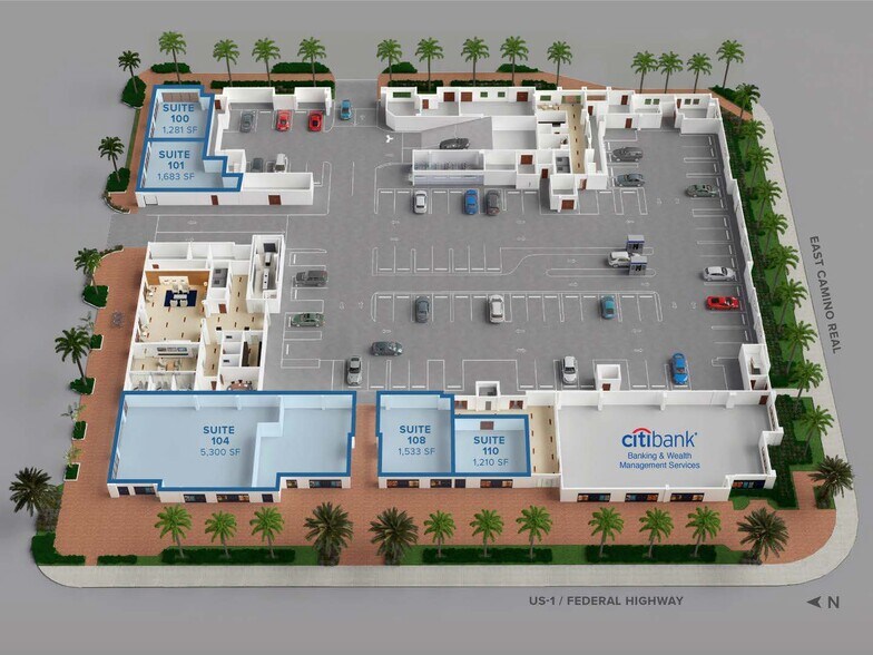 101 E Camino Real, Boca Raton, FL à louer - Plan de site – Image 2 sur 8