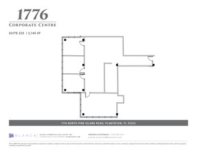 1776 N Pine Island Rd, Plantation, FL à louer Plan d’étage– Image 1 sur 1